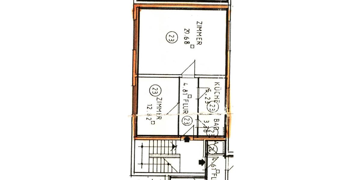 Dachgeschoßwohnung Bad Vilbel - 2 Zimmer, 56 m&sup2;, 1.100&euro; | Angebot:26022130