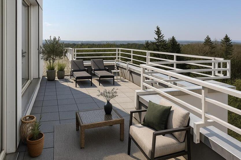 Stilvolle 2-Zimmer-Wohnung mit Penthouse-Feeling