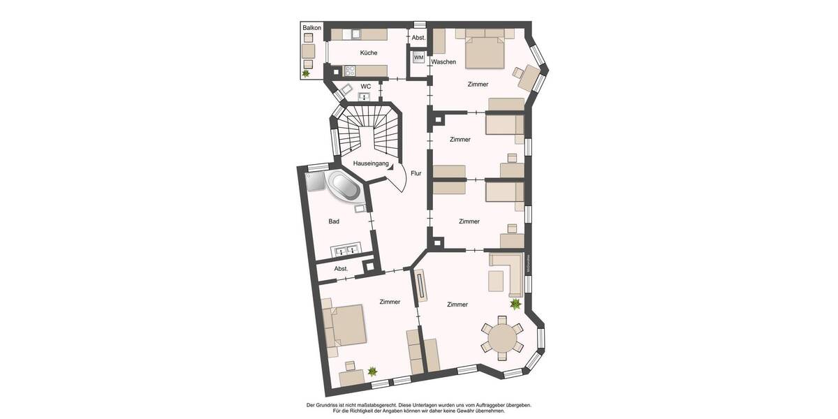 Etagenwohnung Stuttgart Mitte - 5 Zimmer, 170 m&sup2;, 2.980&euro; | Angebot:26364041