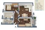 Etagenwohnung Minden Innenstadt - 3 Zimmer, 64 m&sup2;, 649&euro; | Angebot:25726172
