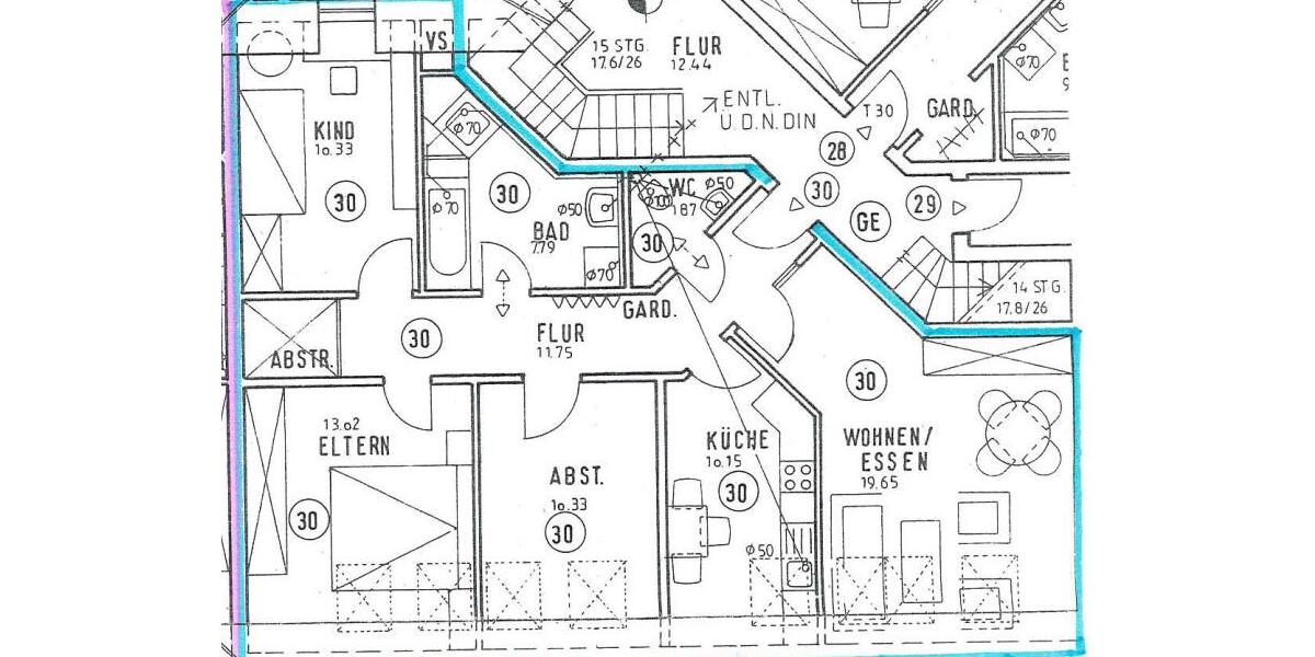 Dachgeschoßwohnung Fürstenau - 4 Zimmer, 85 m&sup2;, 511&euro; | Angebot:25753521