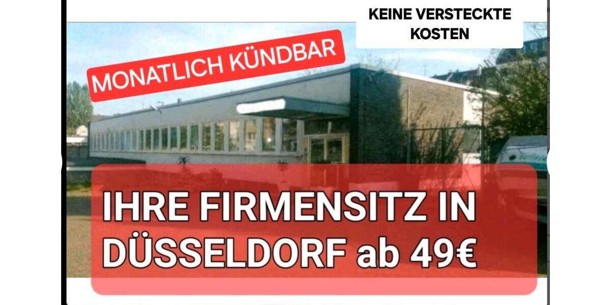 Gewerbeobjekt Düsseldorf Stadtbezirk 8 - 49&euro; | Angebot:9650121