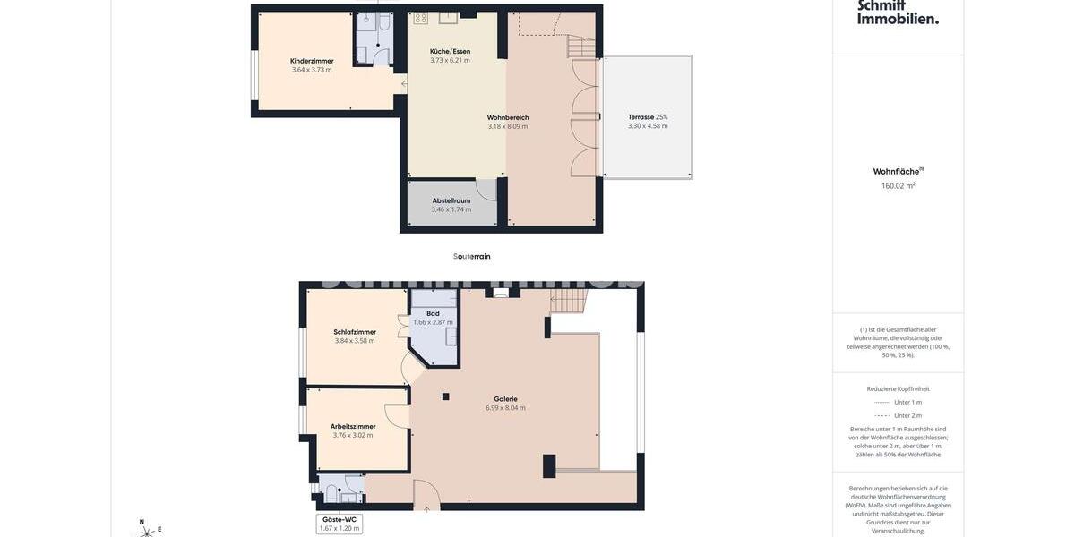 Maisonettenwohnung Oberursel (Taunus) - 5 Zimmer, 160 m&sup2;, 1.850&euro; | Angebot:24685978