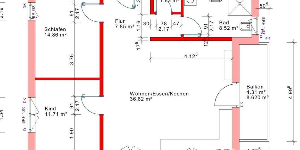 Wohnung zum Mieten in Oberhausen-Rheinhausen Oberhausen 1.200 € 86 m² 3 zimmer