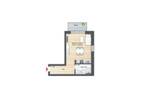 Ab sofort! Helle, möblierte 1-Zimmer-Wohnung mit Balkon!