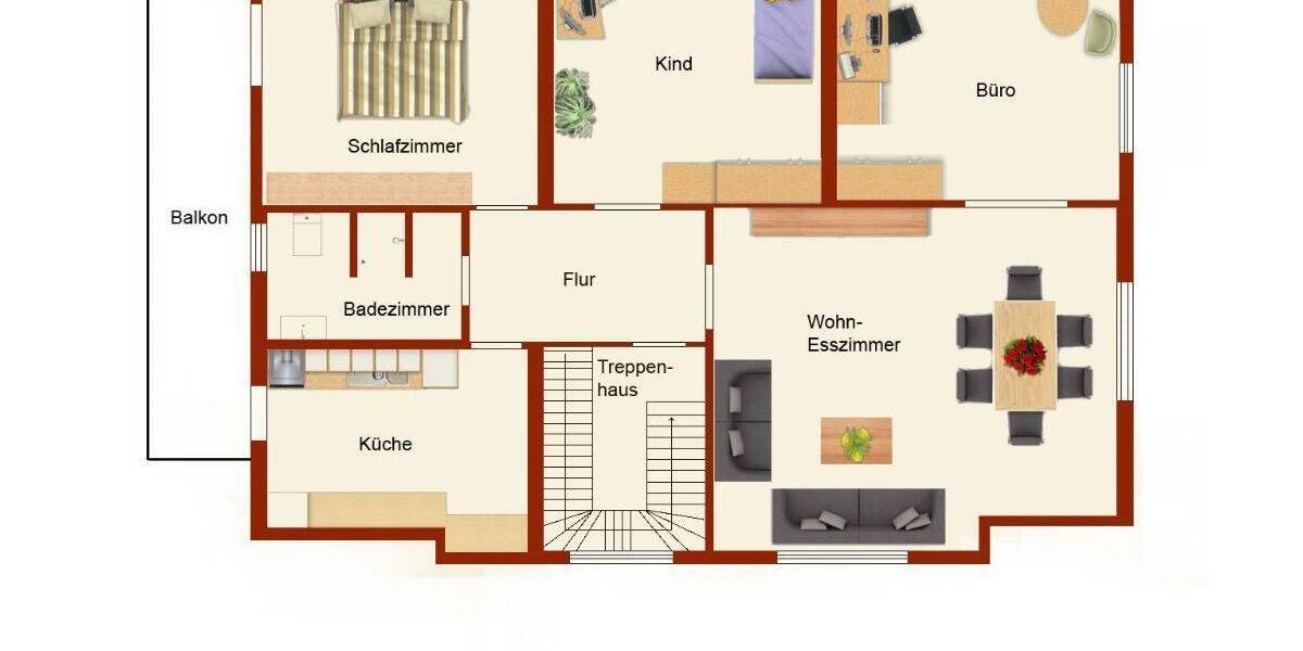Etagenwohnung Nordhorn - 4 Zimmer, 95 m&sup2;, 750&euro; | Angebot:26246936