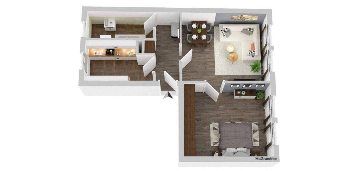 Etagenwohnung Zwickau Eckersbach - 2 Zimmer, 46 m&sup2;, 249&euro; | Angebot:26834763