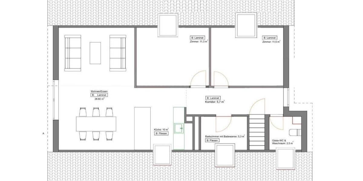 Dachgeschoßwohnung Lörrach Brombach - 3 Zimmer, 74 m&sup2;, 1.380&euro; | Angebot:26007782