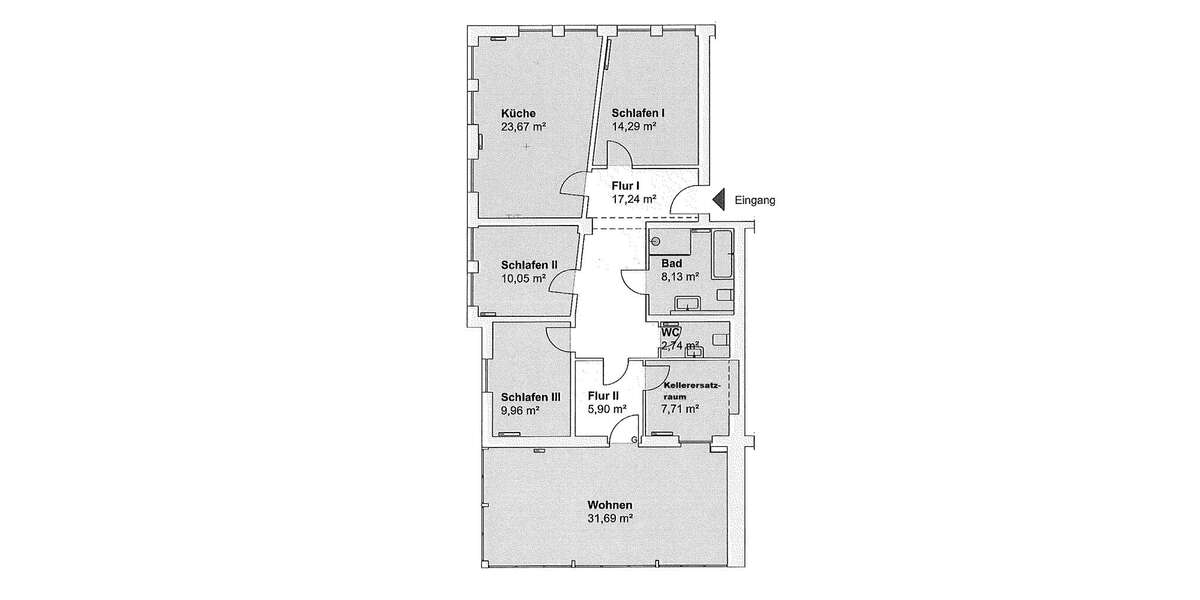 Etagenwohnung Münster Mitte-Süd - 4 Zimmer, 124 m&sup2;, 1.850&euro; | Angebot:25221581