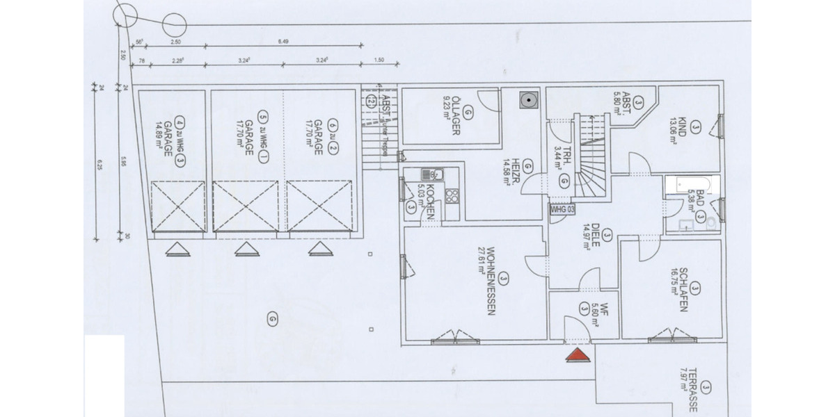 Erdgeschoßwohnung Albstadt Gemarkung Burgfelden - 3 Zimmer, 88 m&sup2;, 800&euro; | Angebot:25161026