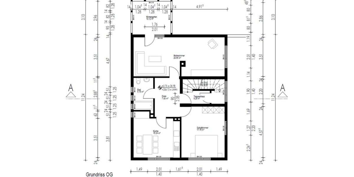 Etagenwohnung Menden (Sauerland) - 2 Zimmer, 79 m&sup2;, 800&euro; | Angebot:25054615