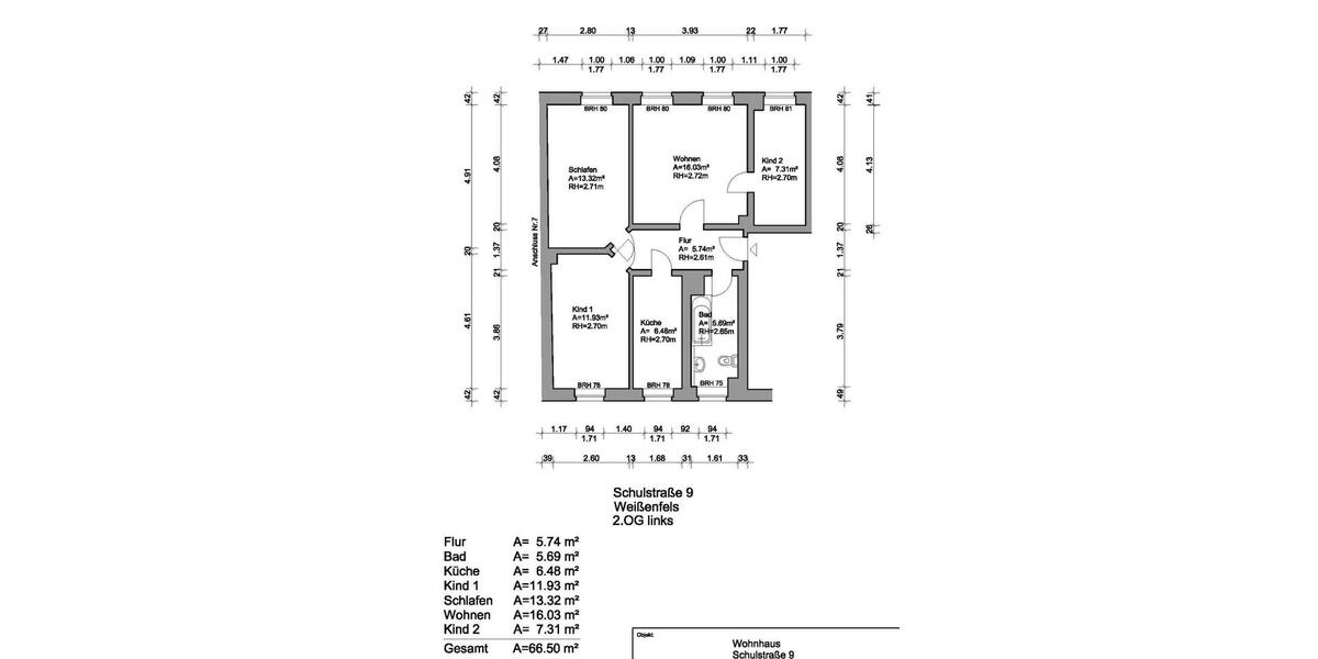 Etagenwohnung Weißenfels - 4 Zimmer, 67 m&sup2;, 420&euro; | Angebot:26619968