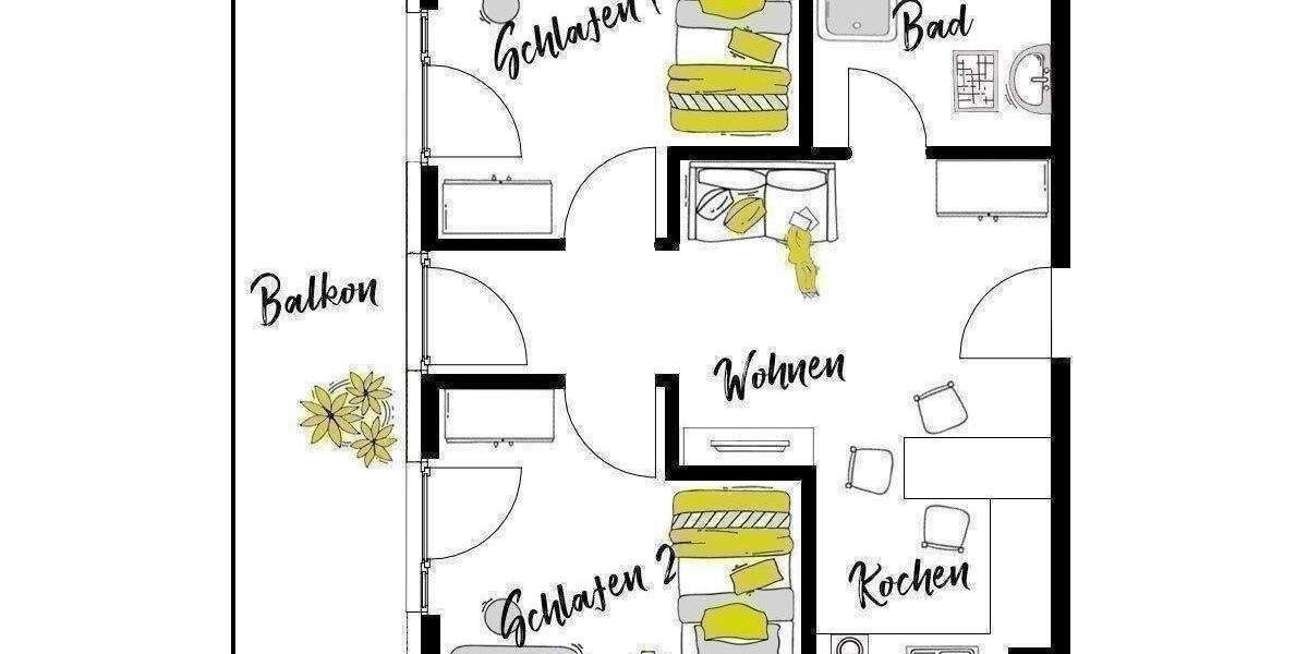 Etagenwohnung Schwäbisch Gmünd Unterbettringen - 2 Zimmer, 37 m&sup2;, 690&euro; | Angebot:26740715