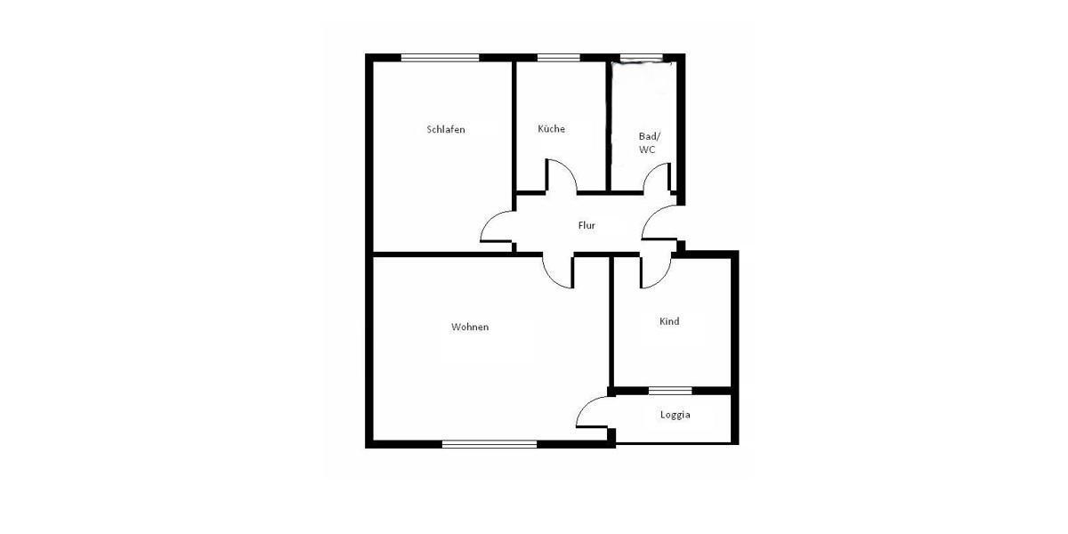 Etagenwohnung Hannover Herrenhausen-Stöcken - 3 Zimmer, 65 m&sup2;, 648&euro; | Angebot:26584318