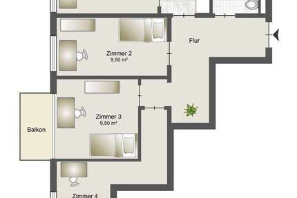 WG-Zimmer in München 735 € 11 m² zimmer