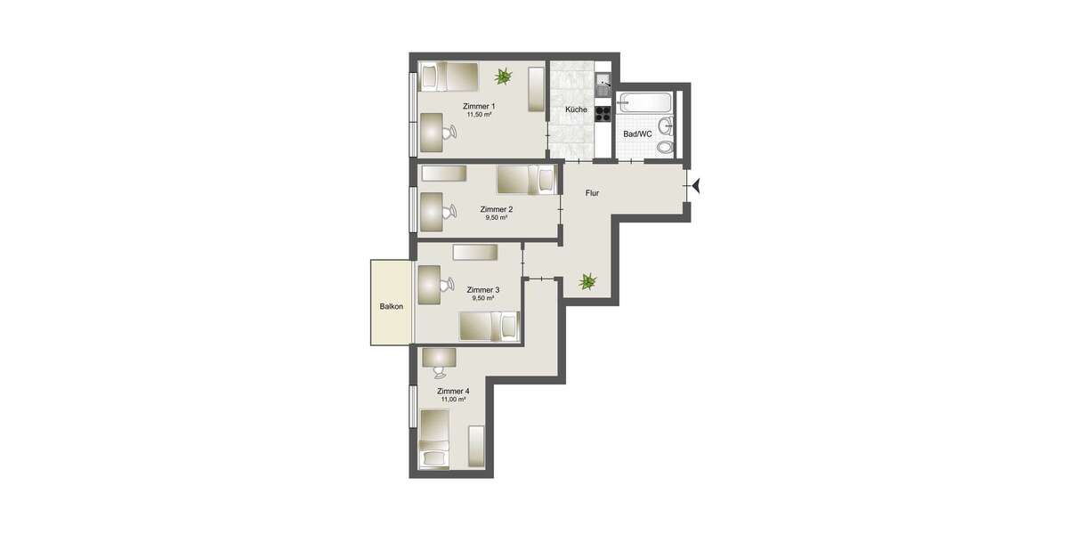 WG-Zimmer in München 735 € 11 m² zimmer