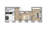 Etagenwohnung Dessau-Roßlau Roßlau - 2 Zimmer, 50 m&sup2;, 313&euro; | Angebot:26841865