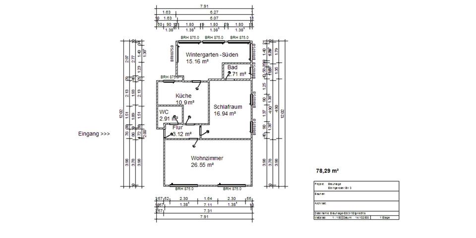 Etagenwohnung Braunlage - 3 Zimmer, 78 m&sup2;, 550&euro; | Angebot:26479610