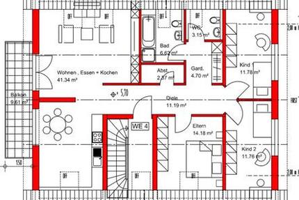 Neubauwohnung ERSTBEZUG in Bürstadt Zentrum zu vermieten zimmer
