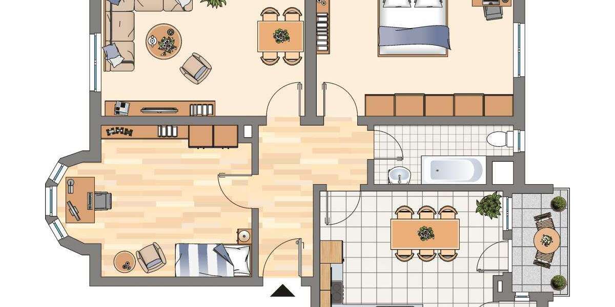 Etagenwohnung Bochum Innenstadt - 3 Zimmer, 85 m&sup2;, 749&euro; | Angebot:27235686