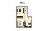 Etagenwohnung Magdeburg Fermersleben - 2 Zimmer, 41 m&sup2;, 254&euro; | Angebot:26798061