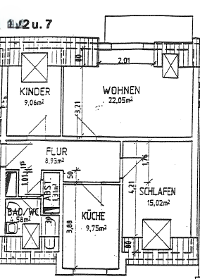 Für Euch neu renoviert- 3 Raumwohnung im Dachgeschoss mit Balkon- ab 01.12.2025 beziehbar zimmer
