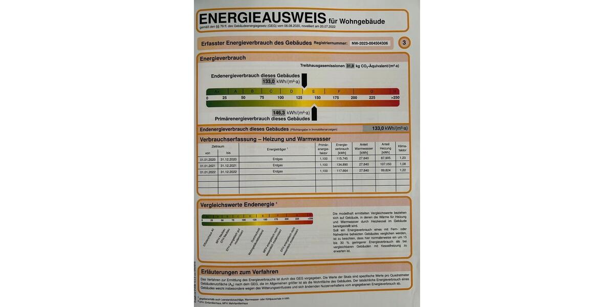 Etagenwohnung Lippstadt Garfeln - 2 Zimmer, 68 m&sup2;, 520&euro; | Angebot:25407464