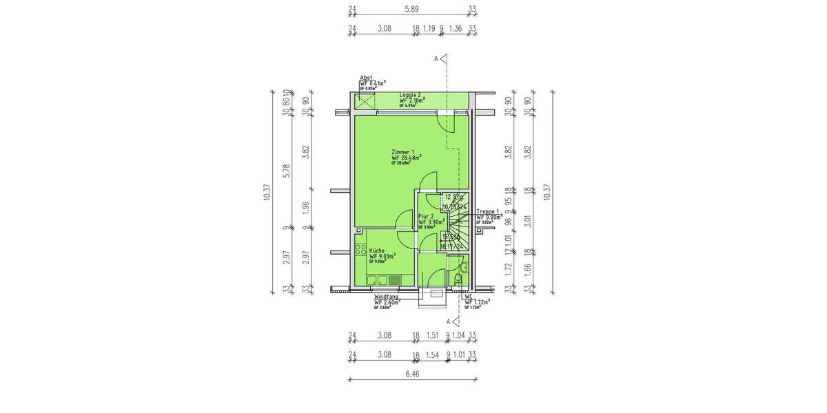Reihenmittelhaus Zeven - 4 Zimmer, 95 m&sup2;, 1.050&euro; | Angebot:26787570