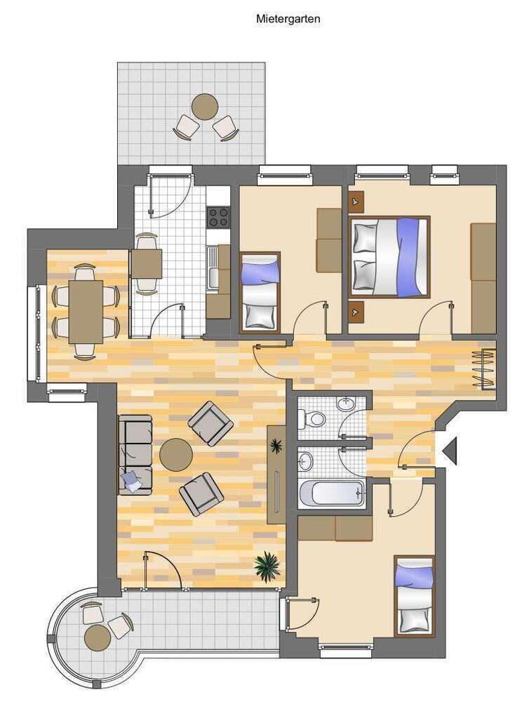 Wohnung zum Mieten in Dortmund 537,72 € 90 m²
