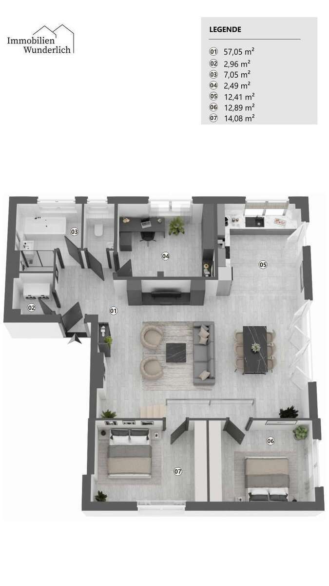 Wohnung zum Mieten in Moorrege 1.760,94 € 130.15 m² 4 zimmer