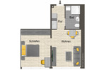 Etagenwohnung Neubrandenburg - 2 Zimmer, 39 m&sup2;, 356&euro; | Angebot:25269395