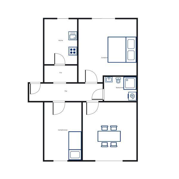 Ihr neues Zuhause: interessante 3-Zimmer-Wohnung zimmer