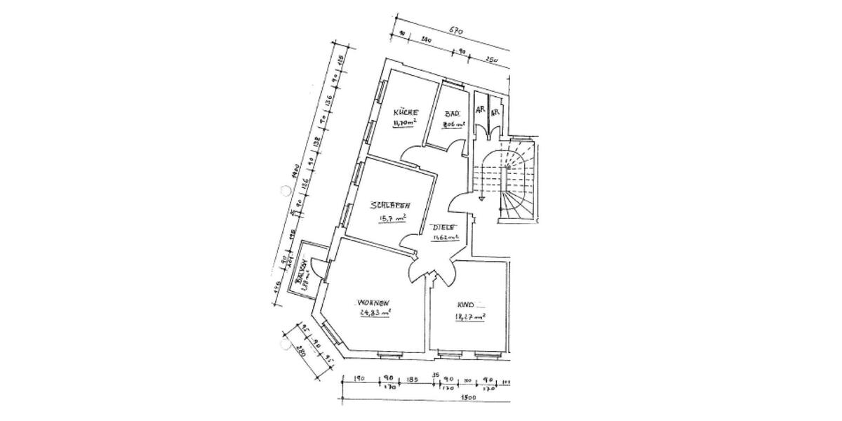 Etagenwohnung Pirna - 3 Zimmer, 92 m&sup2;, 828&euro; | Angebot:26650170