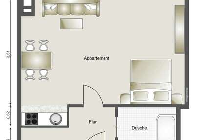 Zimmer Bonn Bonn-Castell - 1 Zimmer, 950&euro; | Angebot:25527387