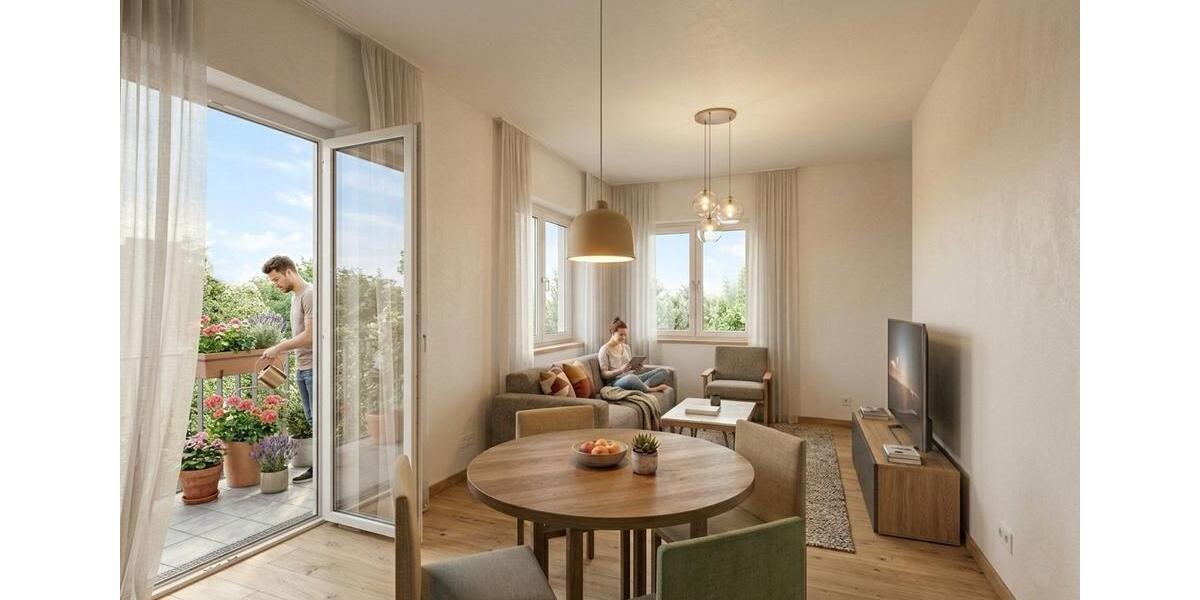 Etagenwohnung Bernau bei Berlin - 2 Zimmer, 48 m&sup2;, 920&euro; | Angebot:25308622