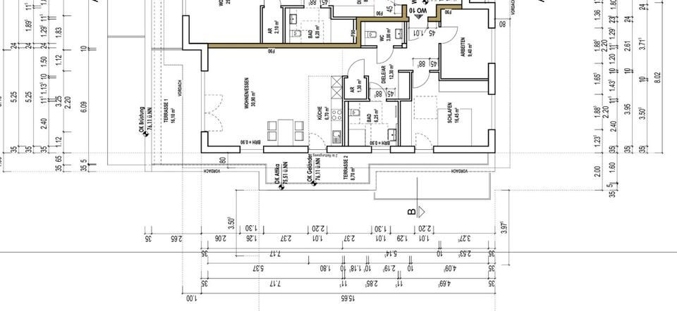 Terrassenwohnung Bergisch Gladbach Paffrath - 2 Zimmer, 73 m&sup2;, 1.100&euro; | Angebot:23633156