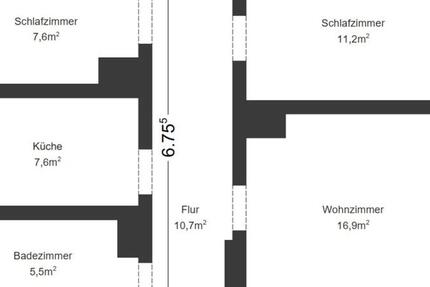 Wohnung Arnstein - 3 Zimmer, 59 m&sup2;, 400&euro; | Angebot:26185612