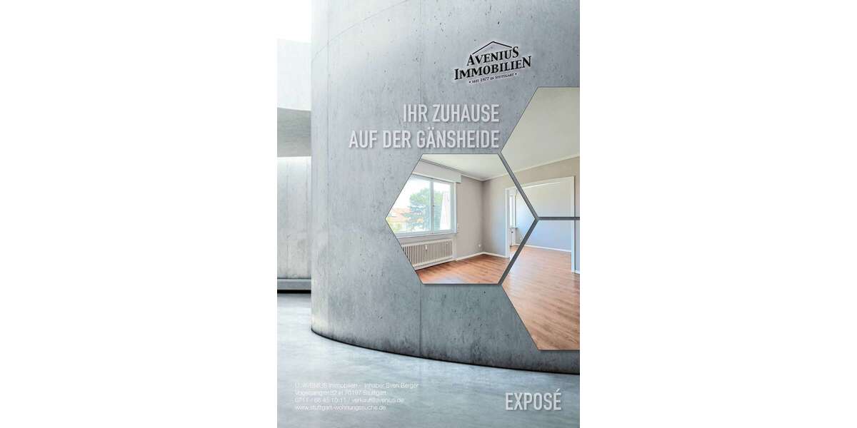 Etagenwohnung Stuttgart Bopser - 2.5 Zimmer, 76 m&sup2;, 1.100&euro; | Angebot:27075934
