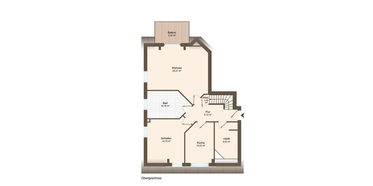 Etagenwohnung Sittensen - 3 Zimmer, 104 m&sup2;, 960&euro; | Angebot:26587224