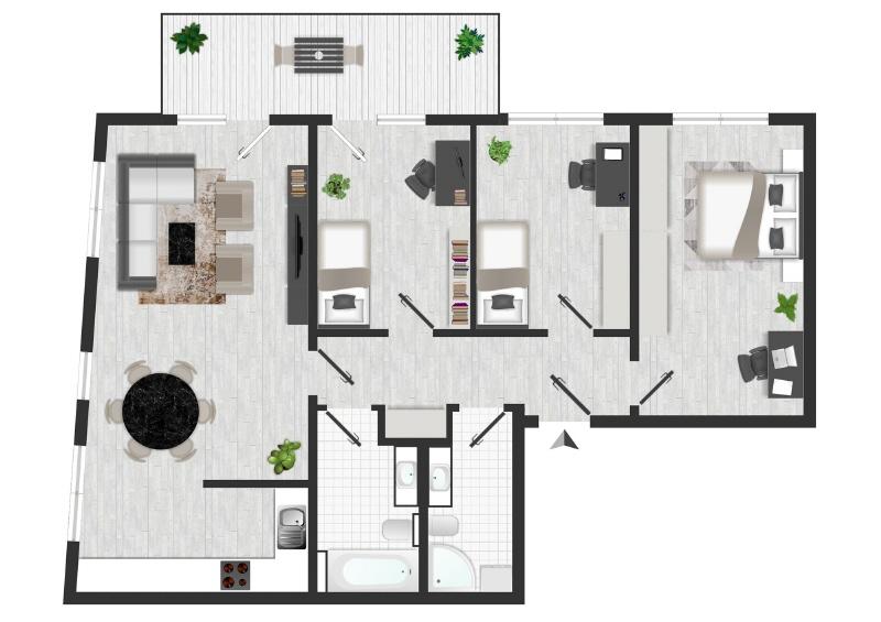 Etagenwohnung Freital - 4 Zimmer, 107 m&sup2;, 1.600&euro; | Angebot:26425638