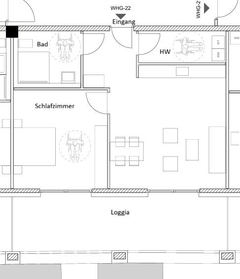 Etagenwohnung Sankt Ingbert - 2 Zimmer, 85 m&sup2;, 1.250&euro; | Angebot:26437791