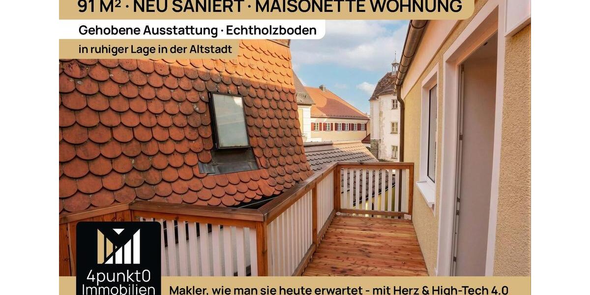 Maisonettenwohnung Monheim - 3 Zimmer, 91 m&sup2;, 995&euro; | Angebot:25257309