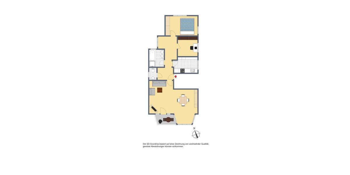 Etagenwohnung Stuttgart Zuffenhausen - 3 Zimmer, 80 m&sup2;, 990&euro; | Angebot:26796524