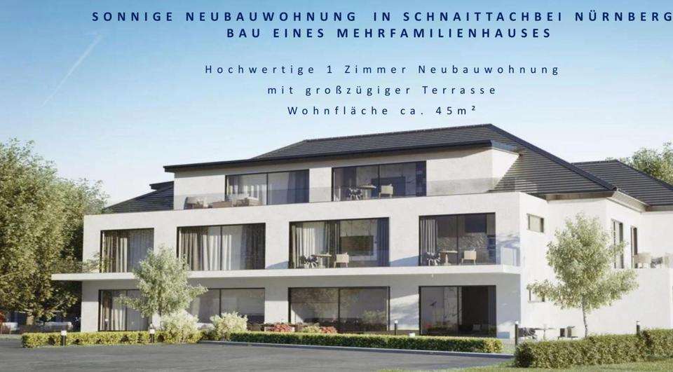 Ein-Zimmer-Wohnung mit Terrasse in Schnaittach zimmer
