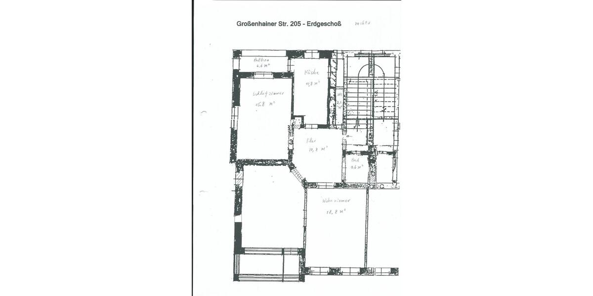 Erdgeschoßwohnung Dresden Pieschen - 2 Zimmer, 62 m&sup2;, 530&euro; | Angebot:25907604