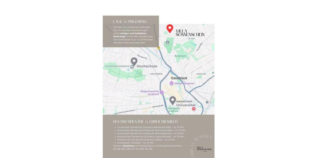 Wohnen auf Zeit Osnabrück Dodesheide - 1 Zimmer, 20 m&sup2;, 990&euro; | Angebot:25861088