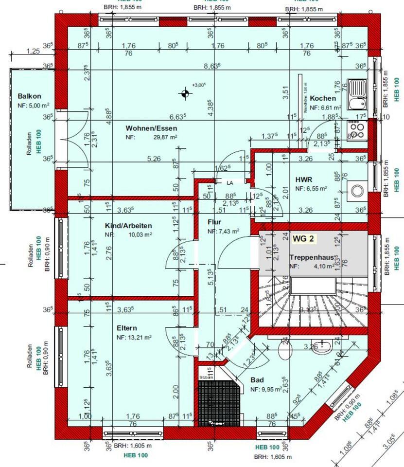Moderne 3-Zi.-Whg. (2019) | 86 m² | Balkon | Stellplatz | A+