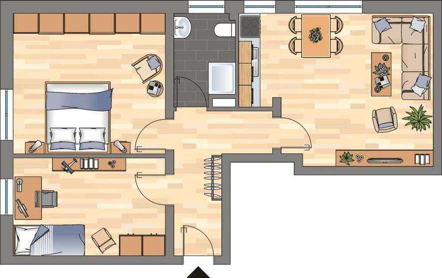 Wohnung zum Mieten in Duisburg 419 € 56 m²