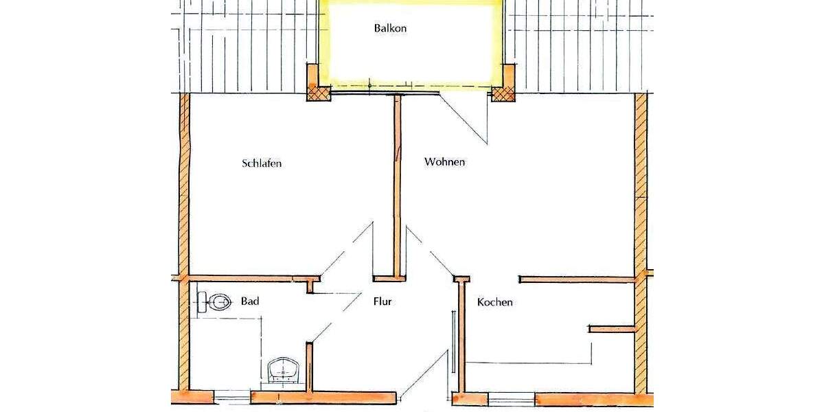Etagenwohnung Coswig - 2 Zimmer, 57 m&sup2;, 570&euro; | Angebot:24808666