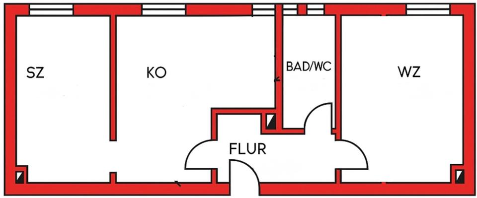 Zu vermieten - 2-Raum-Wohnung am Zwenkauer See 2 zimmer